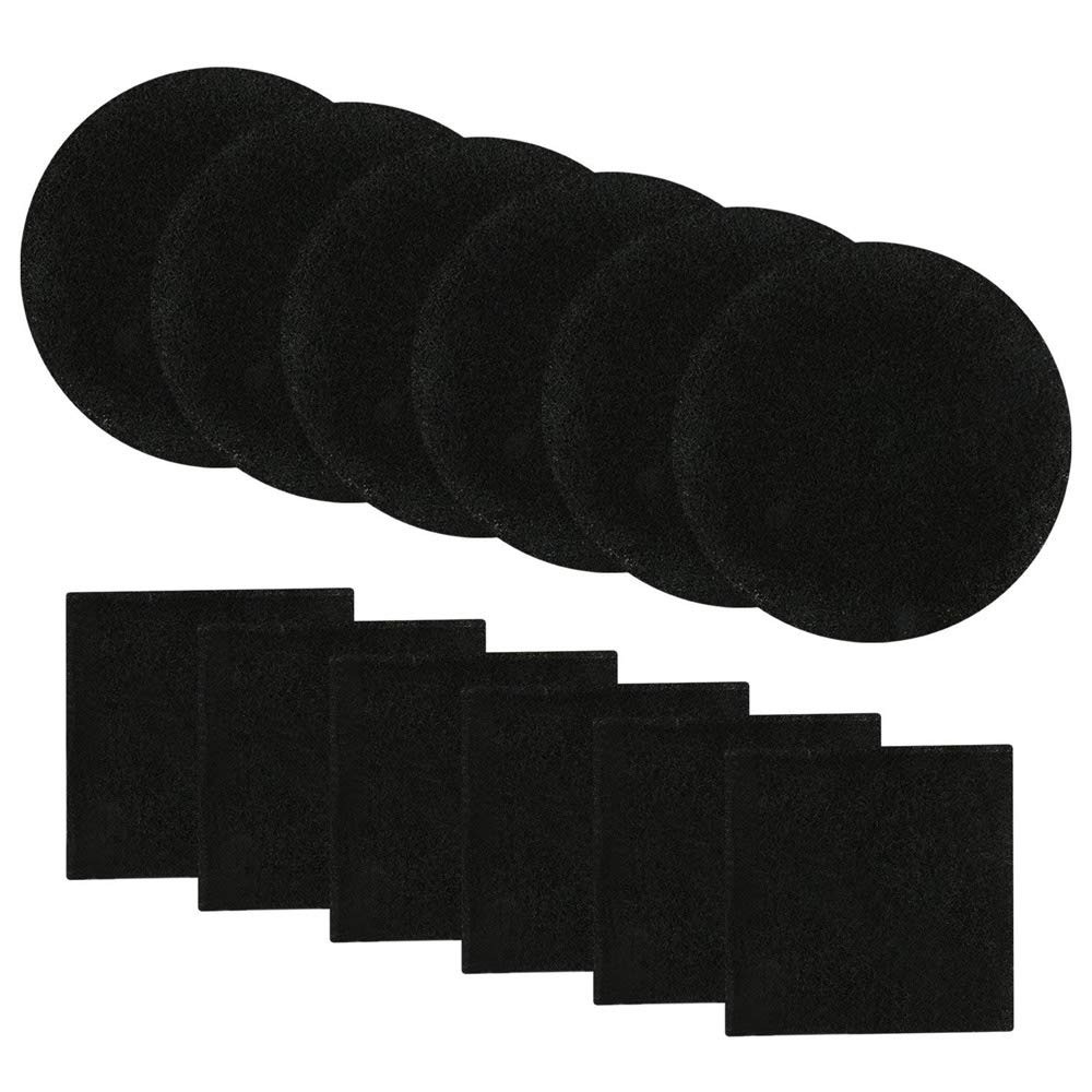 Abakoo Compost Bin Filters, 12 Pack, Activated Carbon Filters for Black