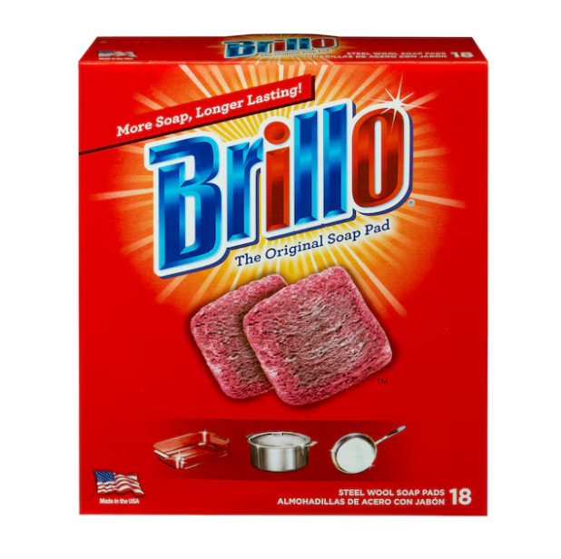 18 PADS - Brillo Steel Wool Scouring Soap Pad Pots Pans Grills Dishes Kitchen gallery