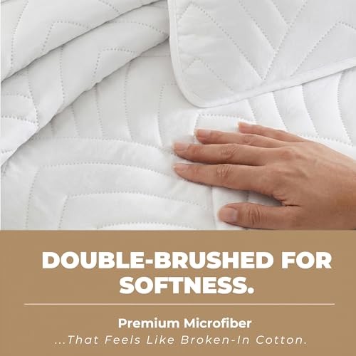 Weston - Soft Bed Summer Size Comforter Quilt Set, Lightweight King White Boho gallery