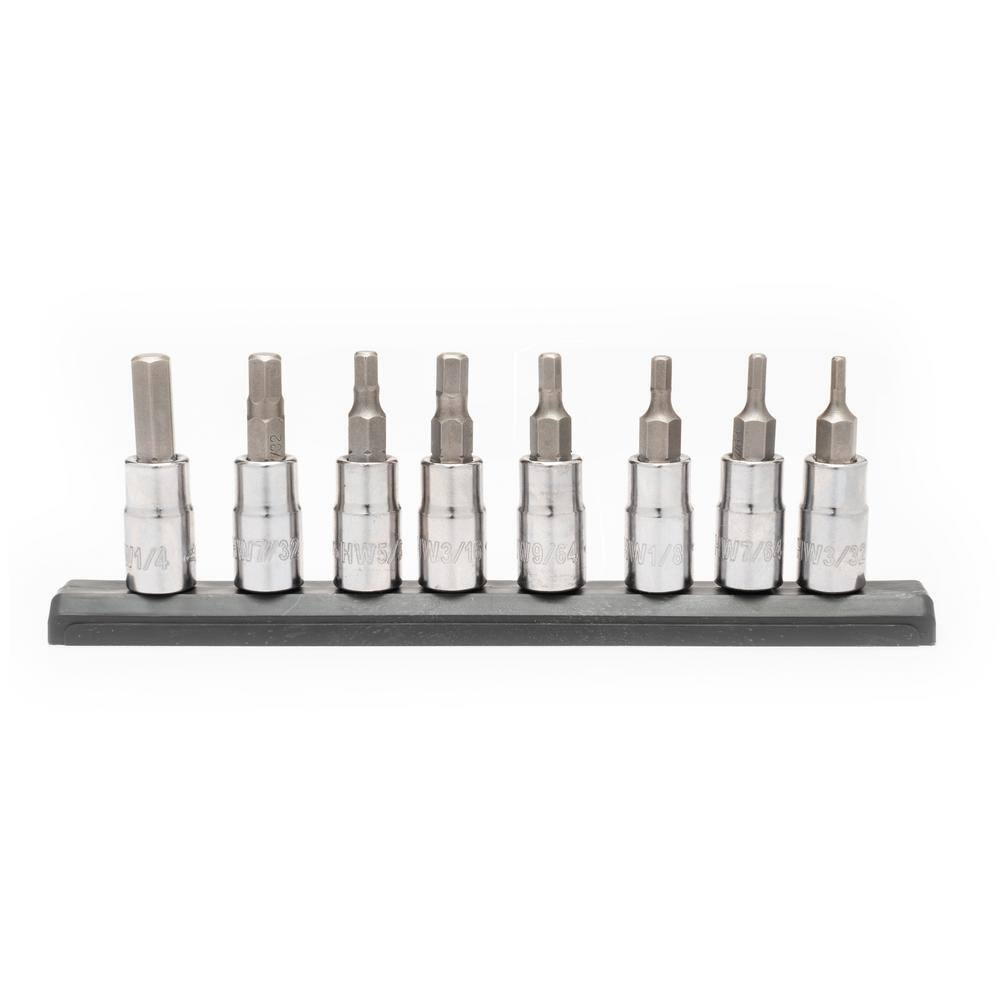 NEW 16 Piece 1/4 in Drive Hex Bit Socket Set with SAE and Metric Sizes Included gallery