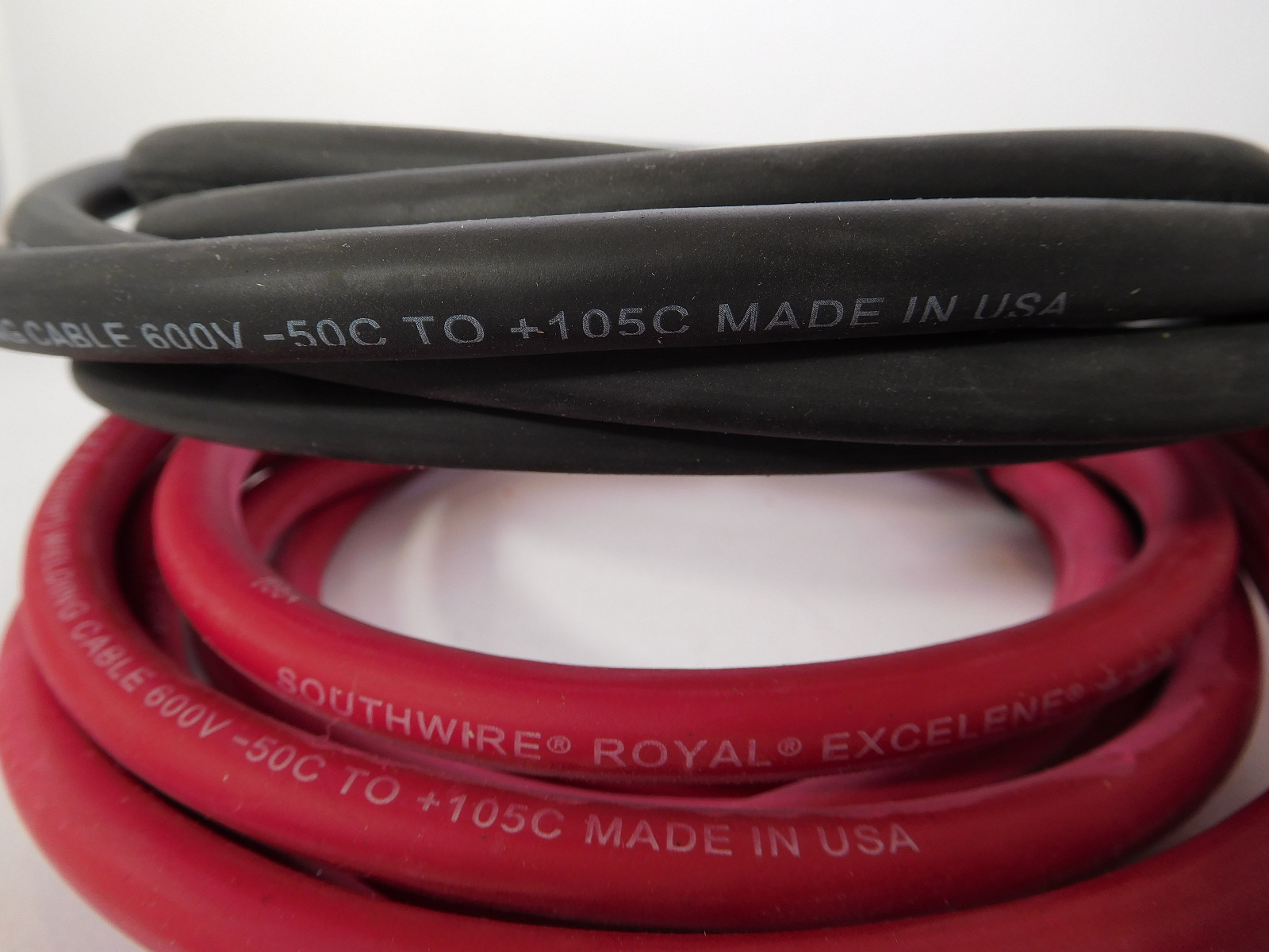 6 AWG GAUGE 100% COPPER BATTERY CABLE SOLAR CABLE WELDING CABLE RED BLACK - USA gallery