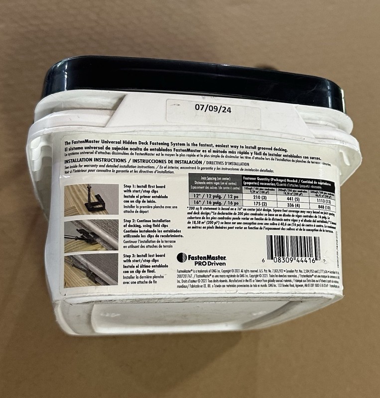 FastenMaster Universal Hidden Deck Fastening System - 200 sq ft (FMTHDCLIP-200) gallery
