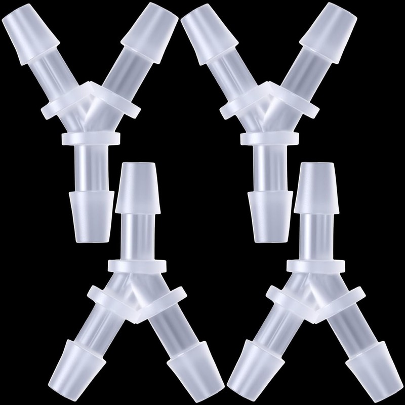High-Quality Plastic 3-Way Hose Splitter - 4 Pcs Y Connector for 1/8" Tubing gallery