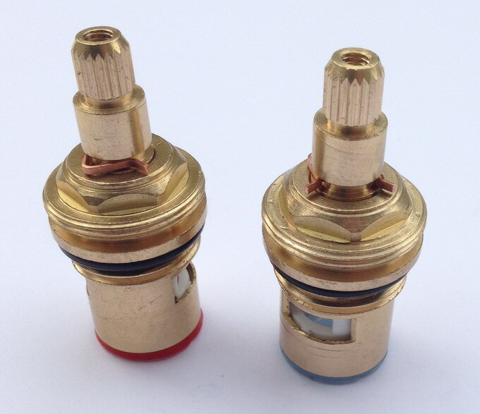 Cartridge Faucet Valve Replacement Brass Part - No Leaks - 1 Pair Hot & Cold 501 gallery
