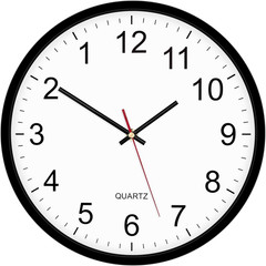 Foxtop Black Backwards Wall Clock, Runs Counterclockwise, 12 Inch Silent Non Tic