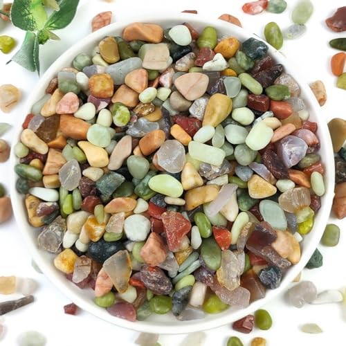 2LB Succulent and Cactus Pebbles, 3/8 Inch Pebbles for 2 Pounds Colorful gallery