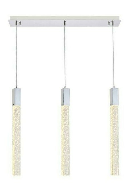 Crystal Chandelier Light Fixture Bubble Glass Dining Room or Kitchen Pendant 32" gallery