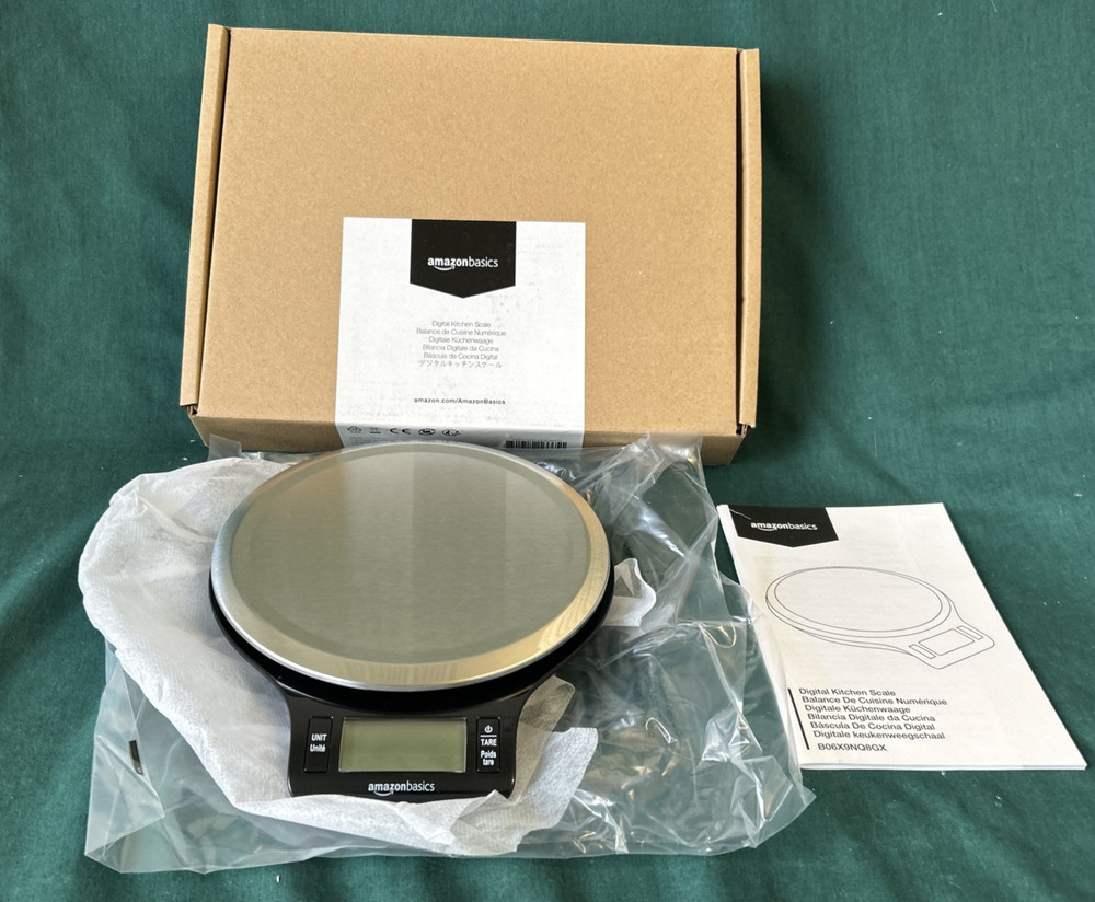 Amazon Basics Digital Kitchen Scale Weighs up to 11 pounds NIB