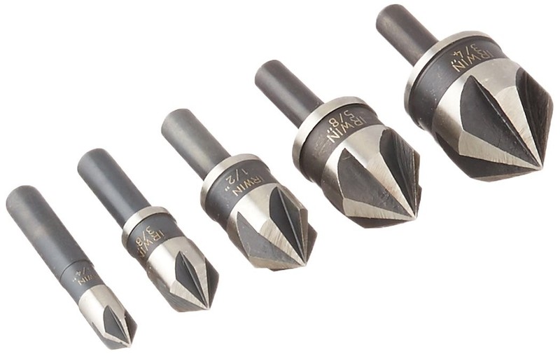 IRWIN Tools High Speed Black Oxide Countersink Drill Bit, 5-Piece Set 1877791 gallery