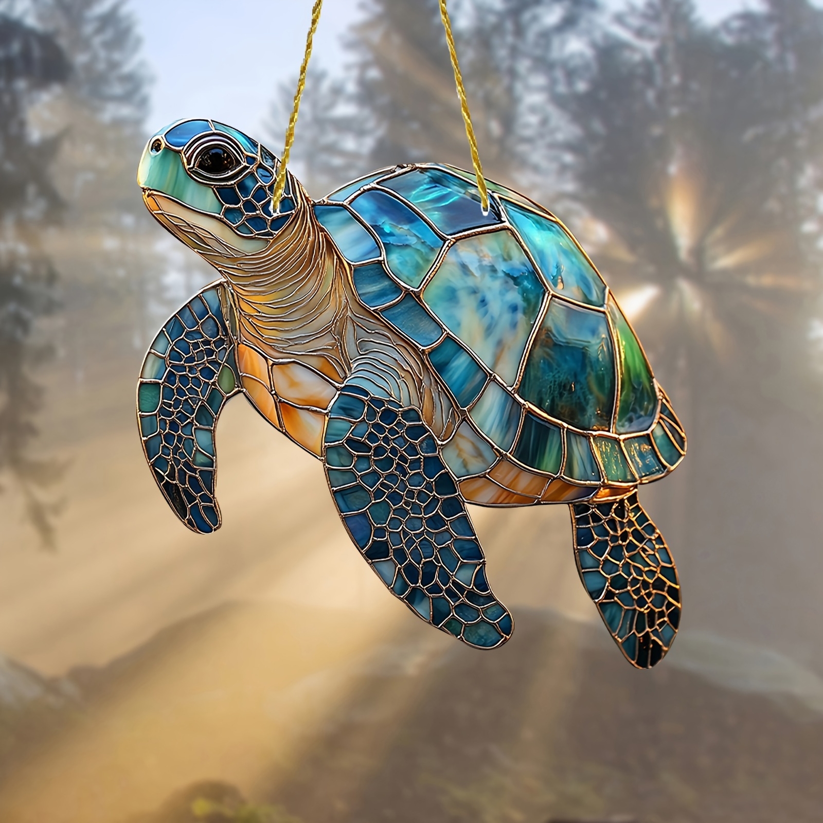 1 PC Colorful Turtle Window Hanging Acrylic Suncatcher Outdoor Patio Decorations gallery