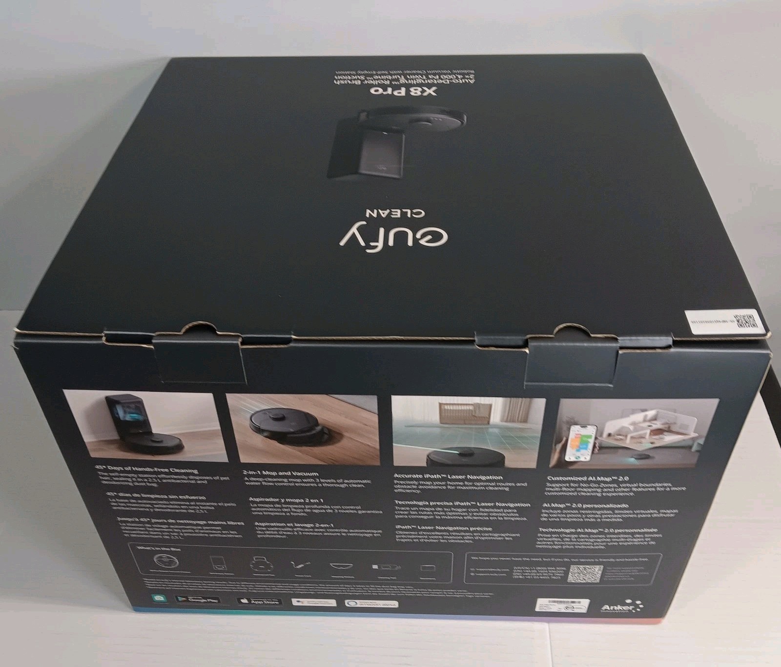 eufy Clean - X8 Pro Robotic Vacuum with Self-Empty Station - Black NEW gallery