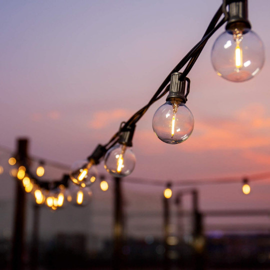 Outdoor LED String Light Weatherproof For Patio Backyard Garden Porch Lawn Party