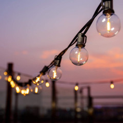Outdoor LED String Light Weatherproof For Patio Backyard Garden Porch Lawn Party