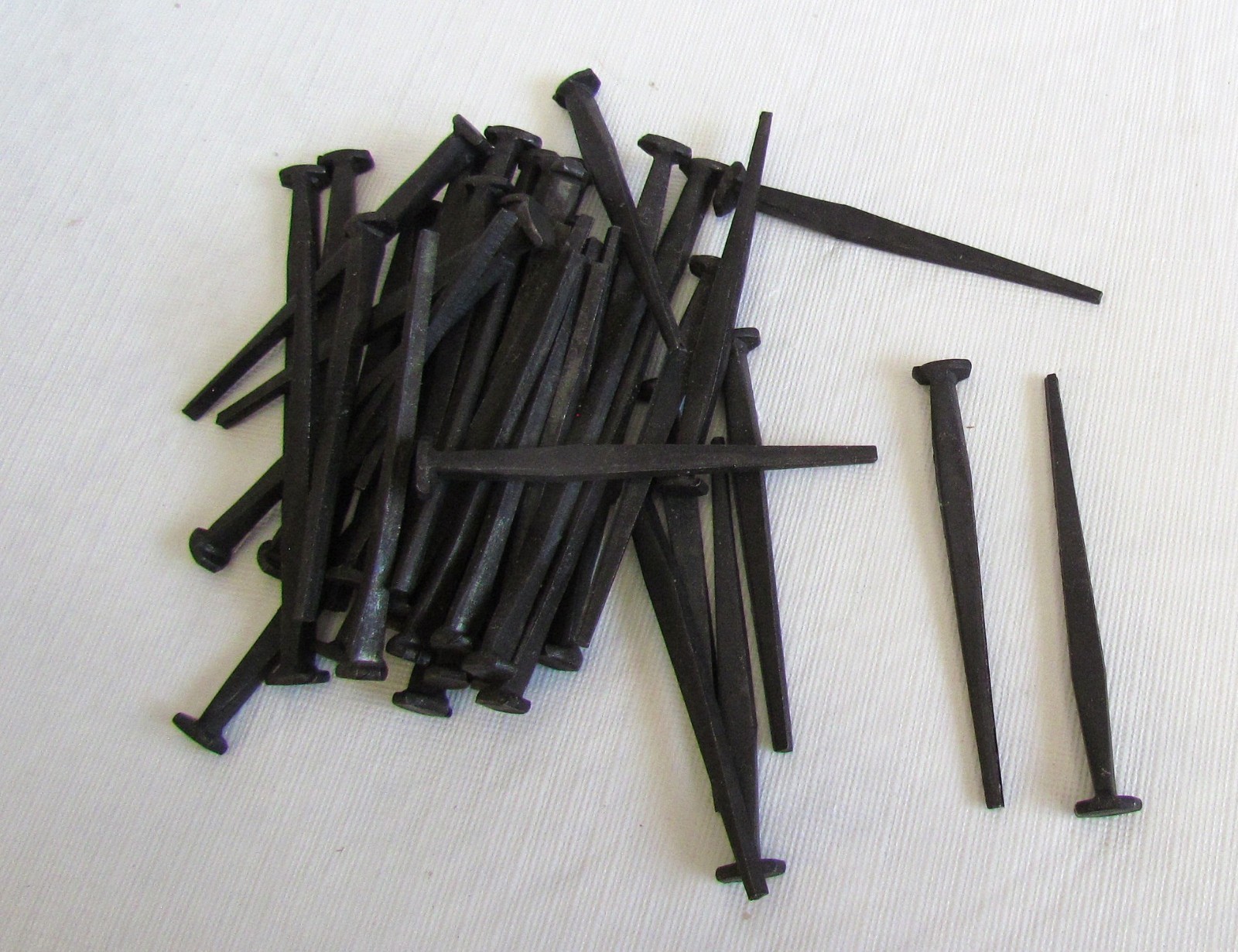 3" 10d square head Cut Nails for wood black oxide 1lb ( 50+ count ) gallery