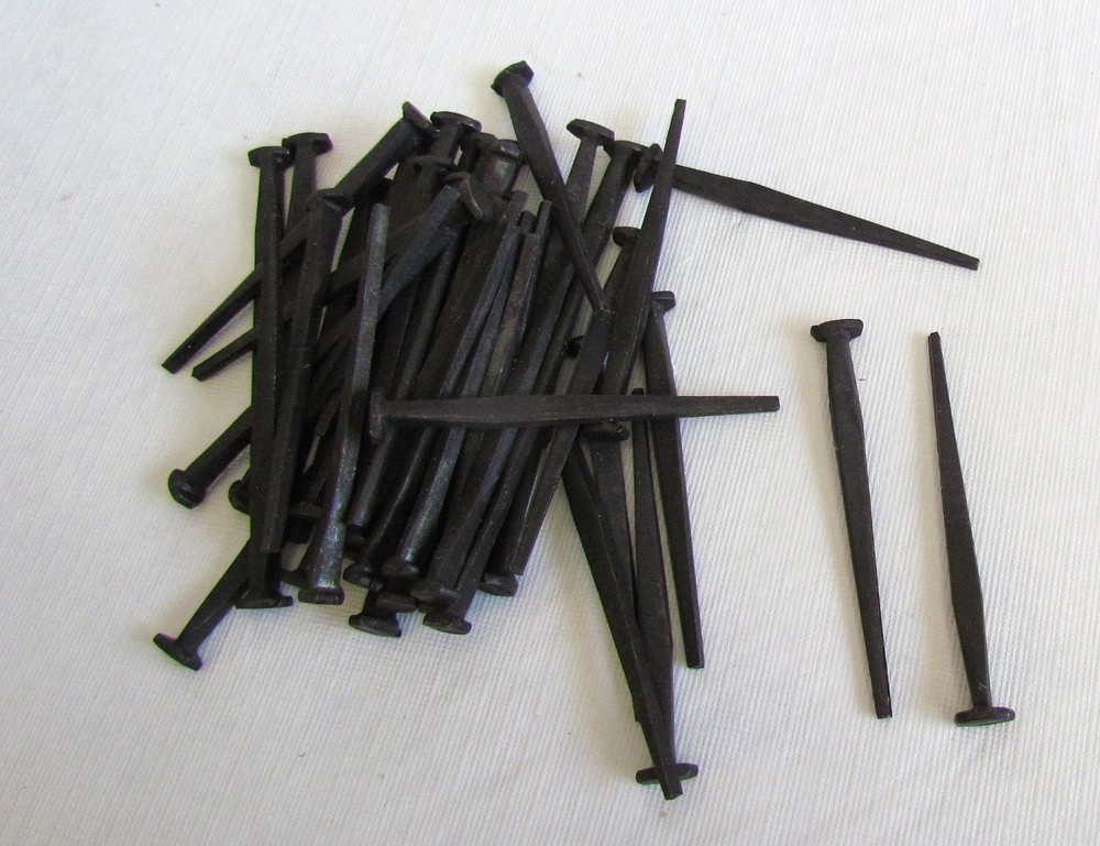 3" 10d square head Cut Nails for wood black oxide 1lb ( 50+ count )