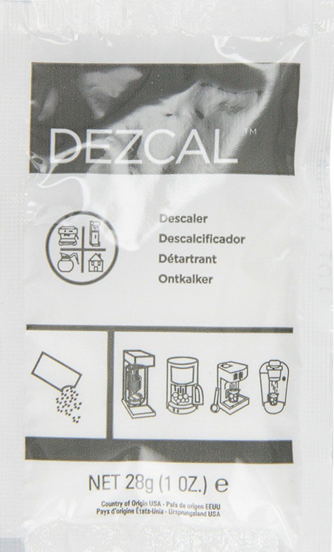 URNEX DEZCAL COFFEE & ESPRESSO MACHINE DESCALER - 4 SINGLE-USE 1-oz. PACKETS gallery