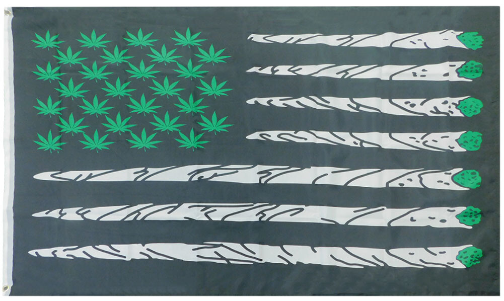USA Marijuana 9 Point Leaf Flag 3x5FT Weed Banner Blunt Toke Dorm Decor 100D gallery