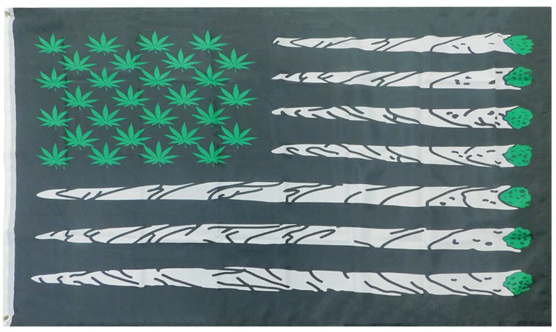 USA Marijuana 9 Point Leaf Flag 3x5FT Weed Banner Blunt Toke Dorm Decor 100D gallery