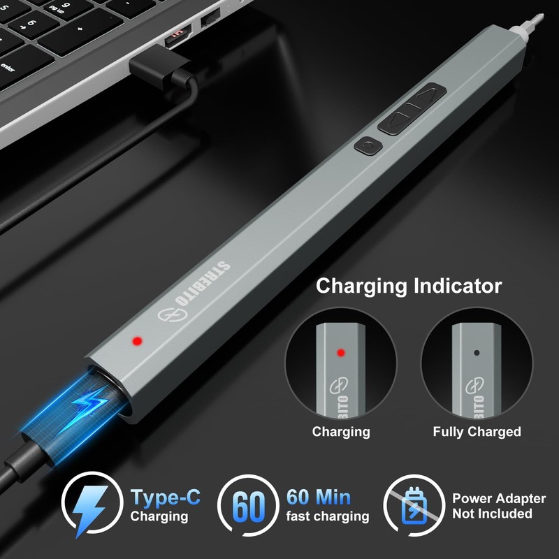 Electric Screwdriver, 144-in-1 Precision Screwdriver Set, 120 Magnetic Bits, ... gallery