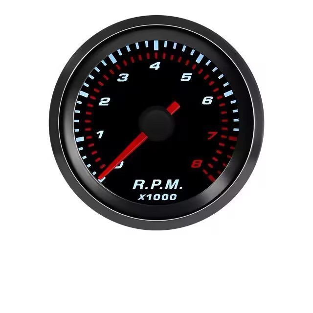 12V 52mm Tachometer with Mounting Bracket 0-8000 RPM for 1-8 Cylinder Engine gallery
