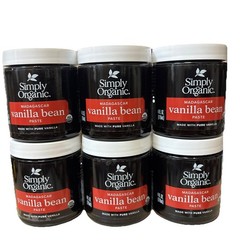 6-PACK Simply Organic Vanilla Bean Paste 4oz Each BB 11/2028