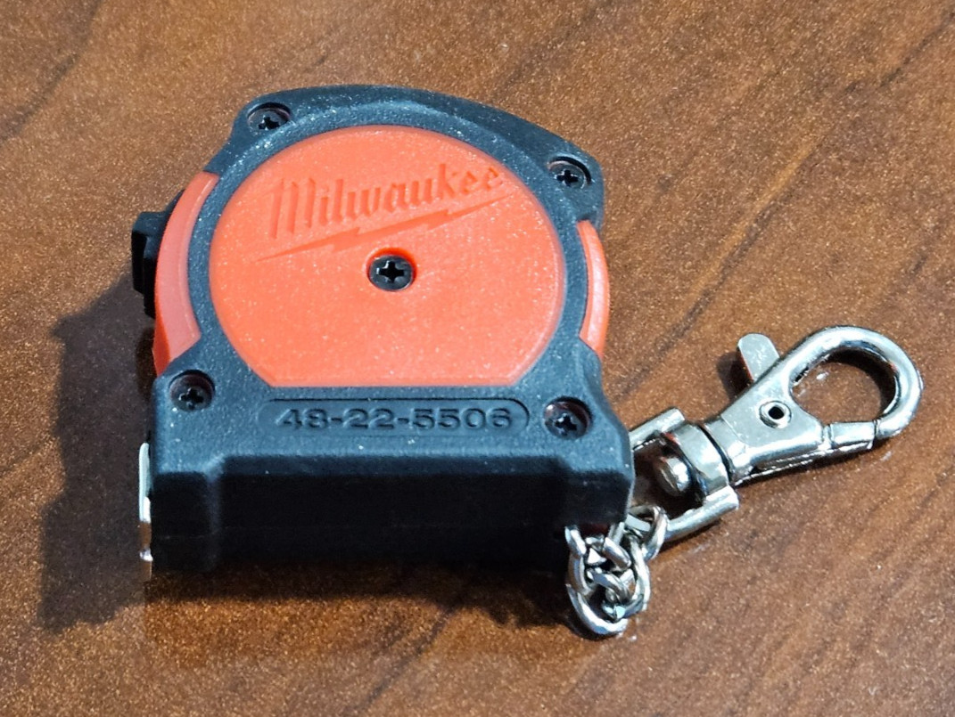 Milwaukee Mini Tape Measure Keychain 6ft / 2m 48-22-5506 Functional Tool gallery