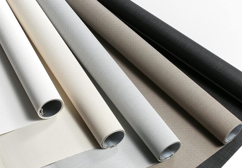Customize High Quality Beige Solar Mesh Roller Shades Blinds manual or motorized gallery