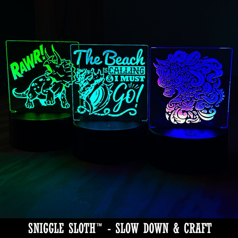 Man Faced Stink Bug Insect 3D Illusion LED Night Light Sign Lamp gallery