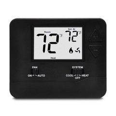 Non-Programmable Digital Thermostat for Home, up to 1 Heat/1 Cool with Large …