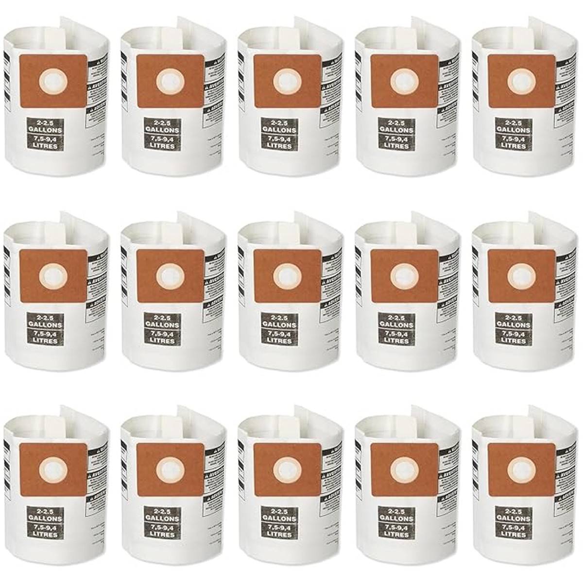3-15 Pack 90668 Type B Bags For Shop Vac 2-2.5 Gallon Dust Collection Filter Bag gallery