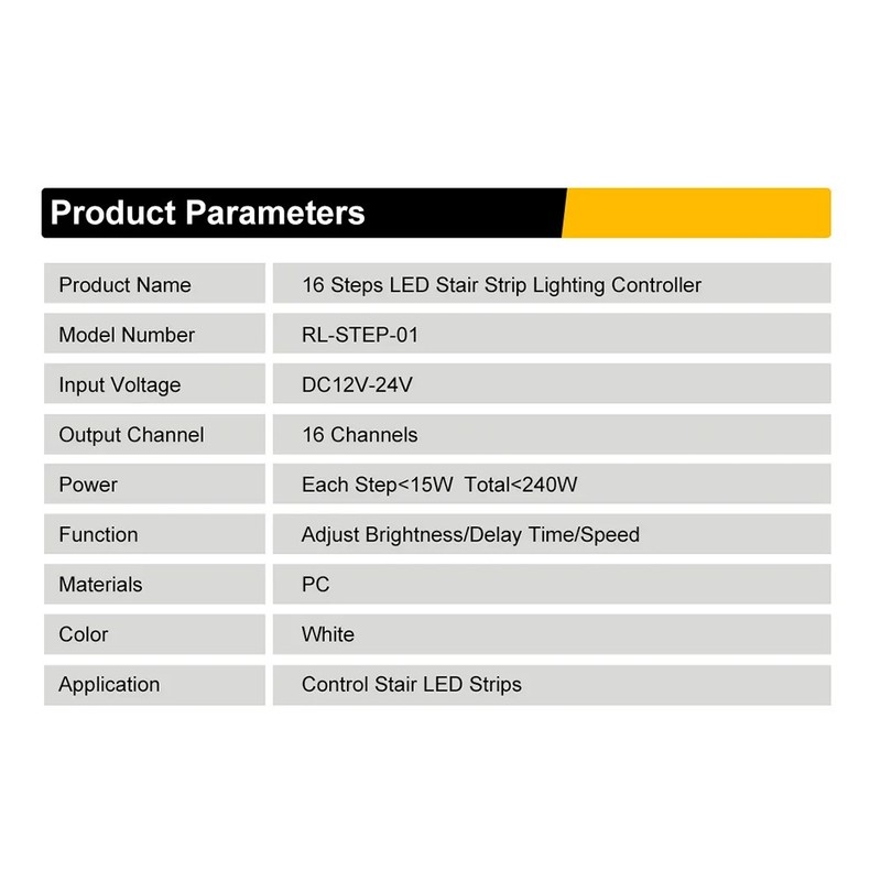 16 Channels Led Stair Light Staircase Controller 2 PIR for Indoor Flexible5438 gallery