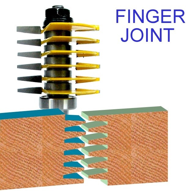 1 PC 1/2" Shank Adjustable Finger Joint Router Bit sct-888 gallery