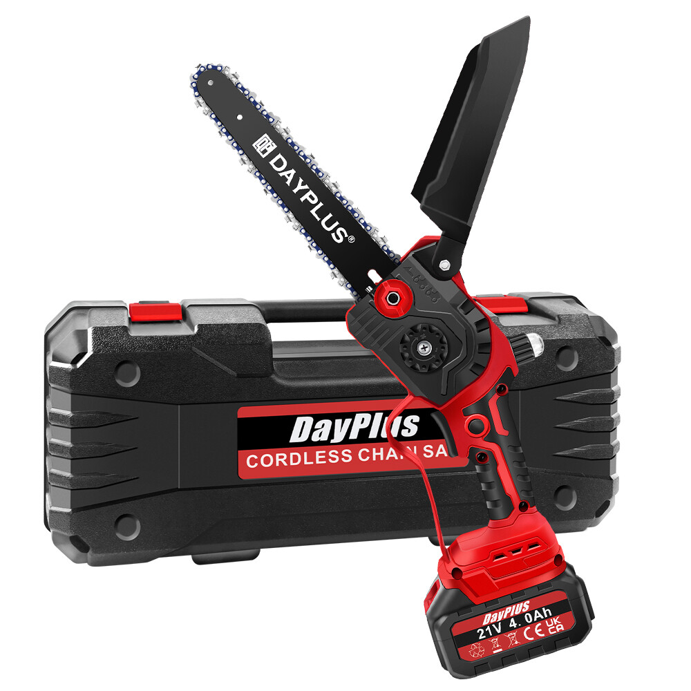 8 inch 21V Mini Chainsaw/Cordless Lightweight One-hand Electric 2Saw Battery gallery