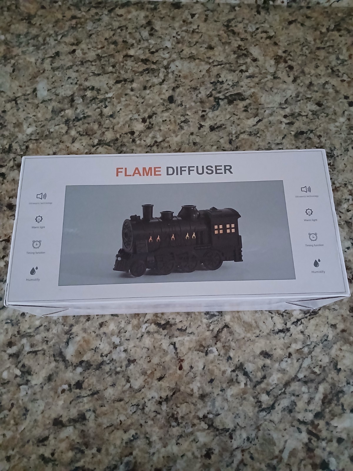 Oil Diffuser, Ultrasonic Cute Locomotive Steam Express Train Flame Ar... gallery
