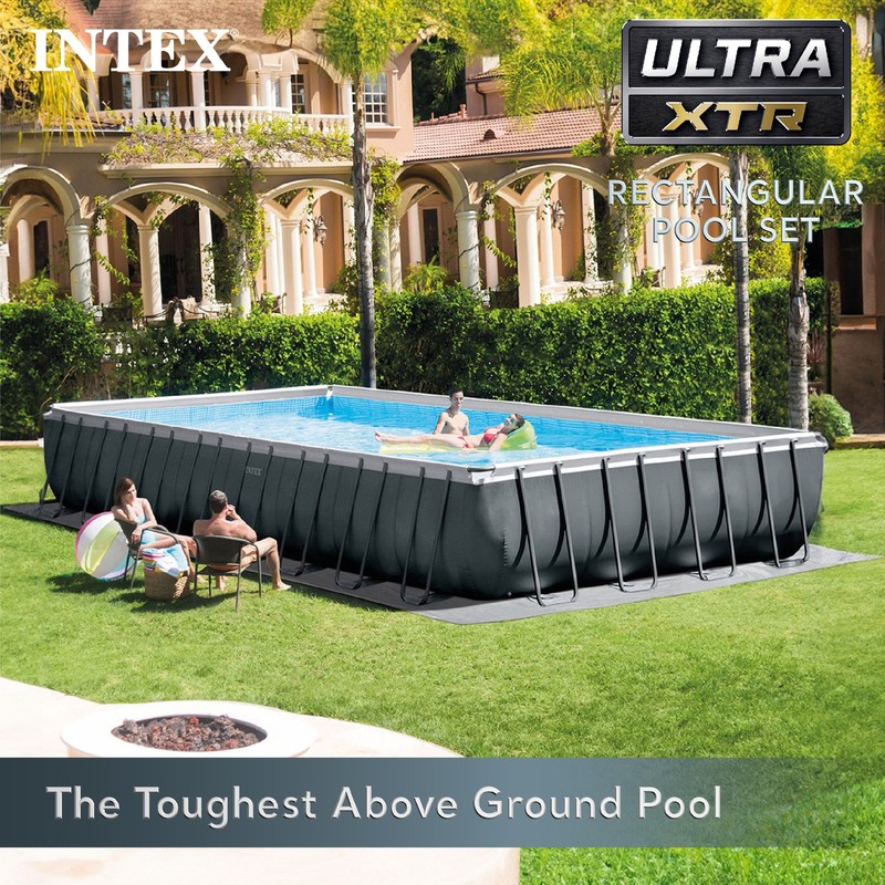 Intex 32ft x 16ft x 52in Rectangular Ultra XTR Pool & Maintenance Kit (2 Pack) gallery