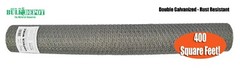 Digger’s RootGuardTM Double Galvanized 3/4″ Gopher Wire Hex Mesh (4′ x 100′)
