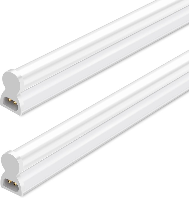 2 Pack 4FT LED Shop Lights T5 Linkable 22W 2200LM 6500K Bright White Utility gallery