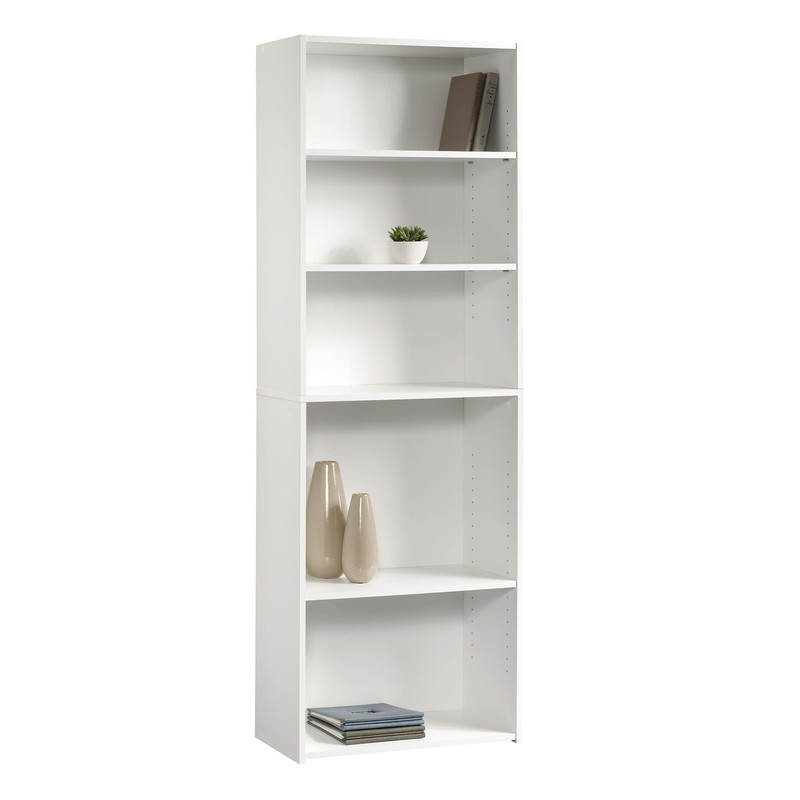 Sauder Beginnings Engineered Wood 5-Shelf Bookcase in Soft White gallery