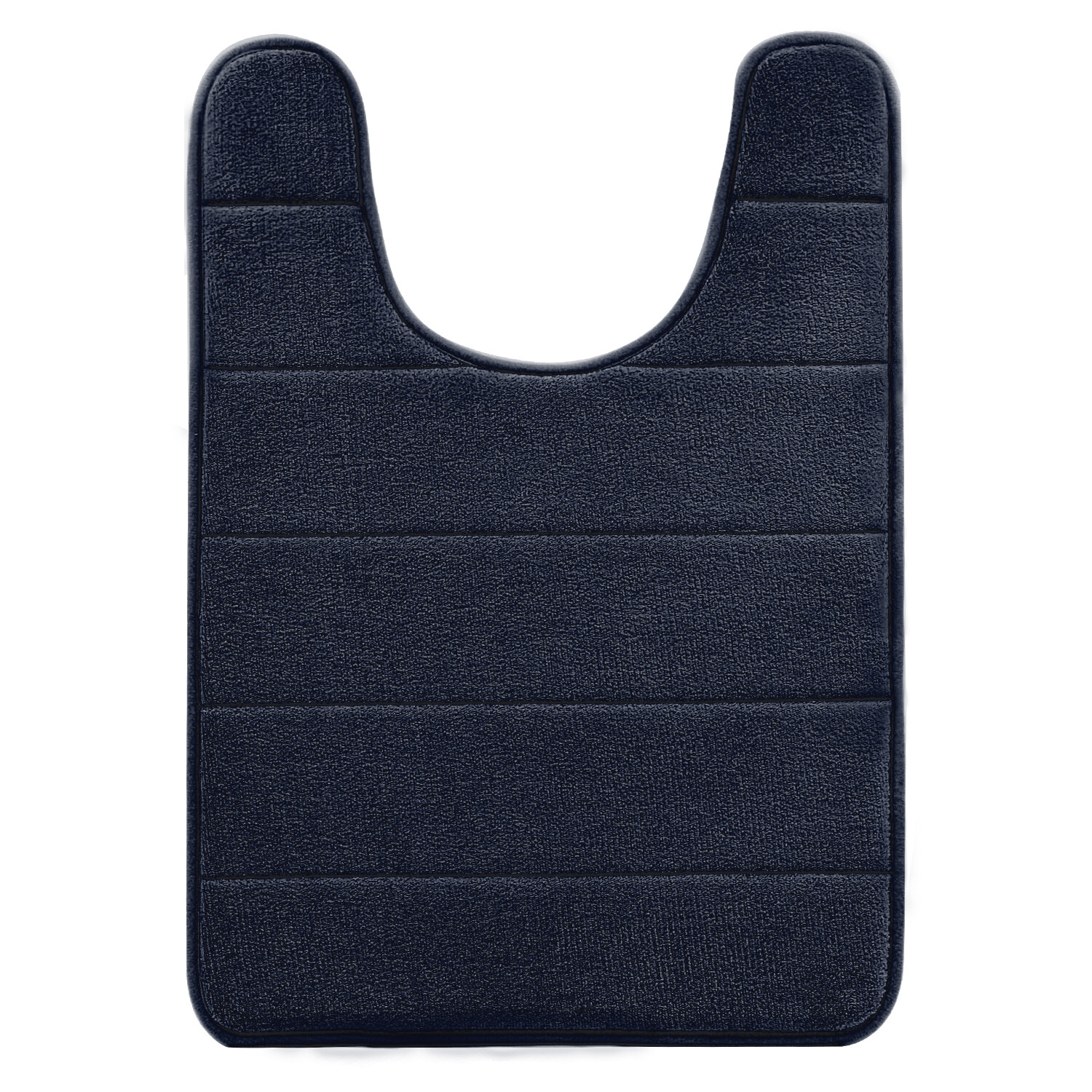 BETUS U-Shaped Contour Memory Foam Toilet Mat Velvet Washroom Rug - 16" x 24" gallery