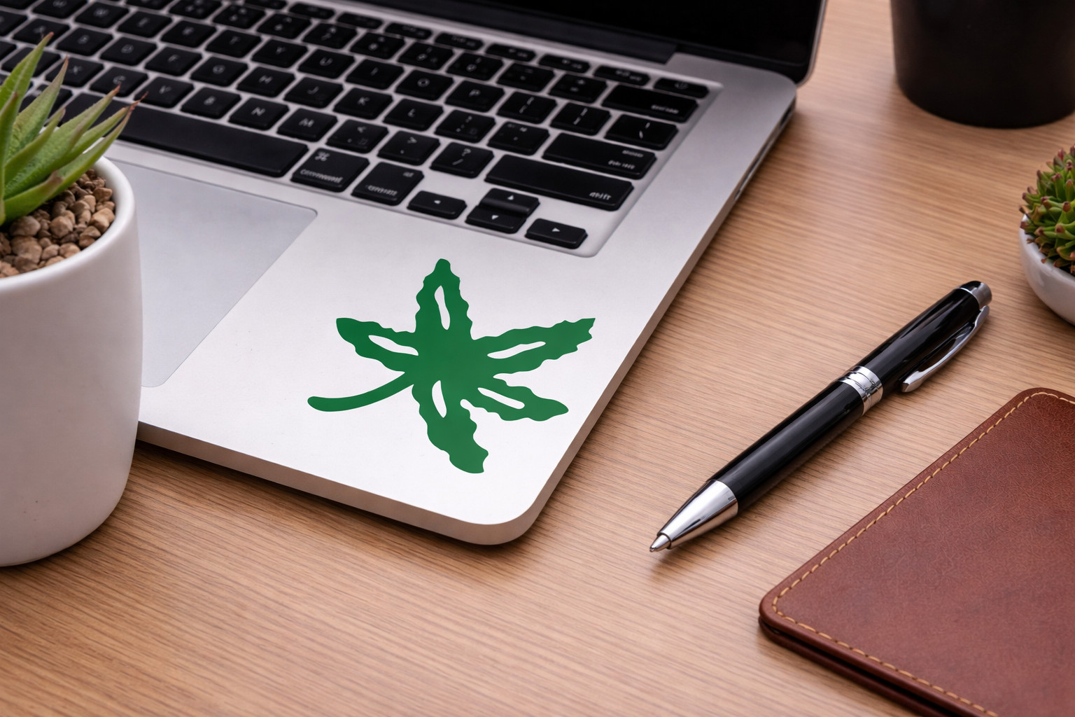 Ohio Buckeye Leaf Vinyl Decal Sticker Car Window Laptop Waterproof 2"-8" gallery