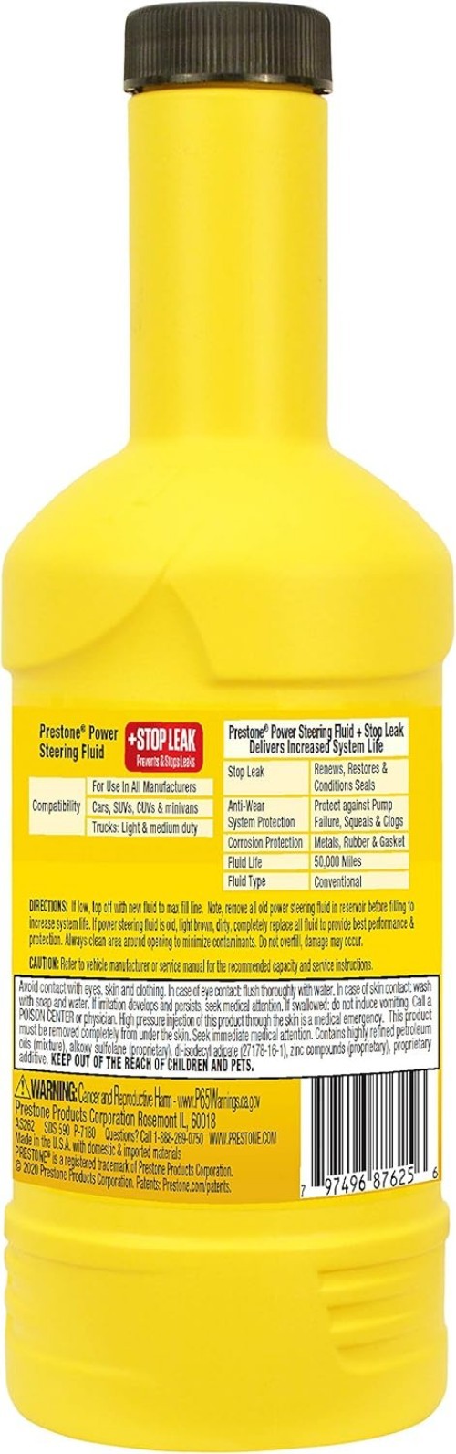 AS262 Power Steering Fluid with Stop Leak, 50,000 Miles, 12 oz. gallery