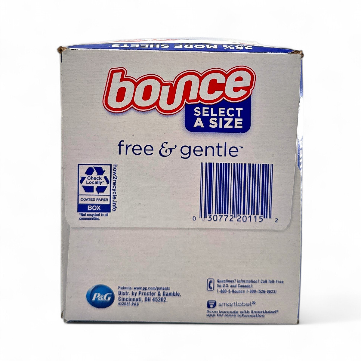 Bounce Select a Size Free + Gentle Dryer Sheets, Unscented - 400 Count gallery