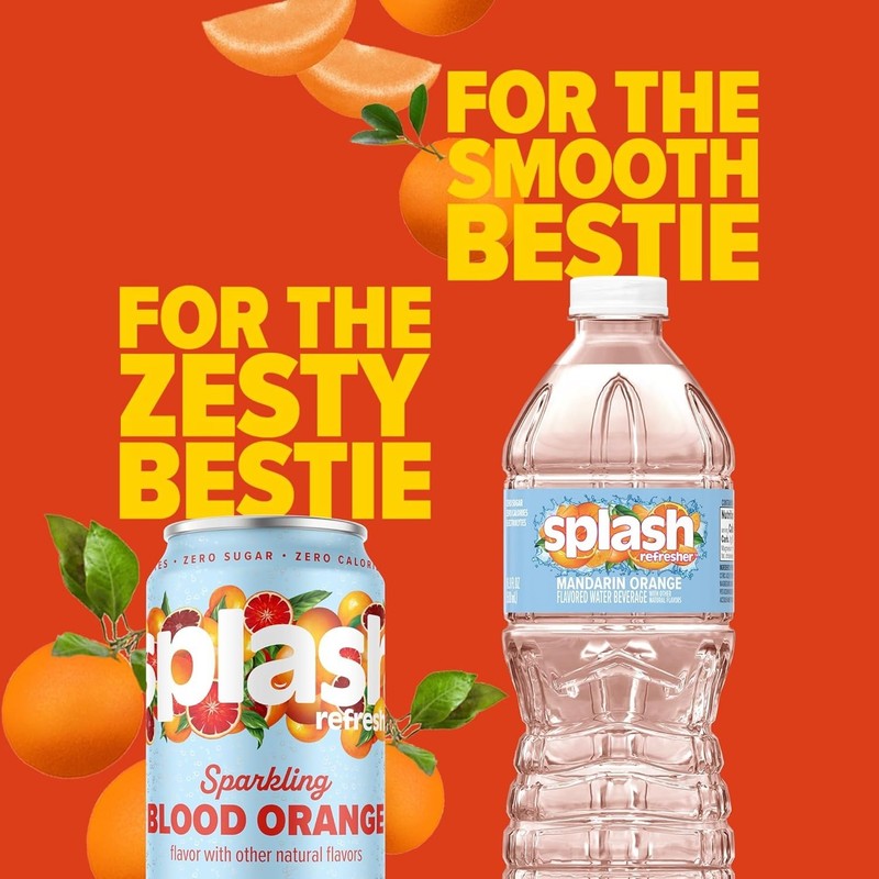 6-Pack Flavored Water Bottles Zero Sugar & Zero Calories 16.9 FlOz Orange Flavor gallery