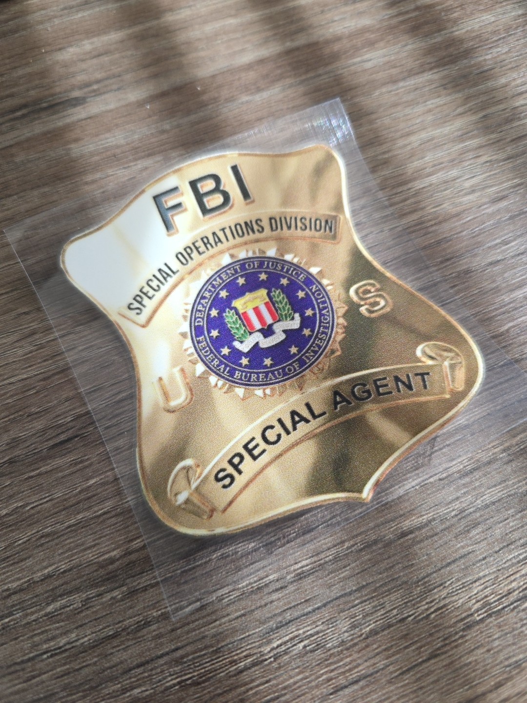 FBI Special Operation Division Badge UV DTF Decal Sticker Waterproof Made In USA gallery