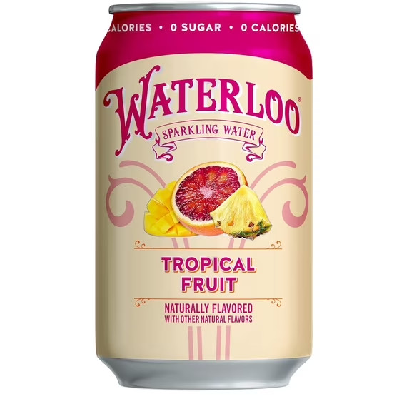 Waterloo Sparkling Water, Tropical Fruit Naturally Flavored, 12 Fl Oz Cans- gallery