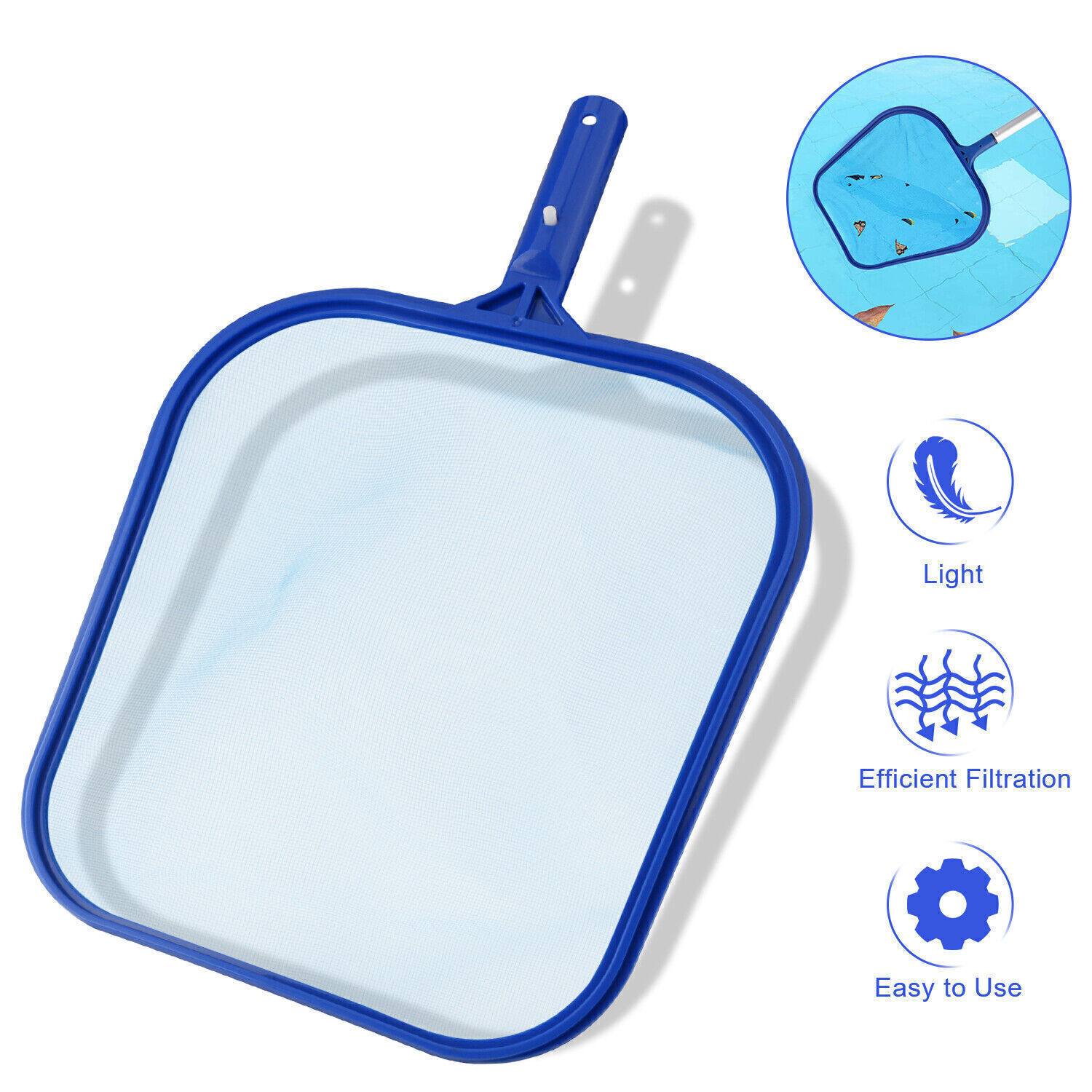12" Swimming Pool Leaf Skimmer Net, Clean Pool, Spa, Pond, Remove Leaves,Debris gallery