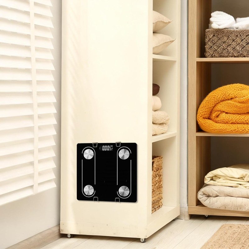 Scale Holder Bathroom Wall 4pcs Universal Bathroom Scale Body Weight No-Drill gallery