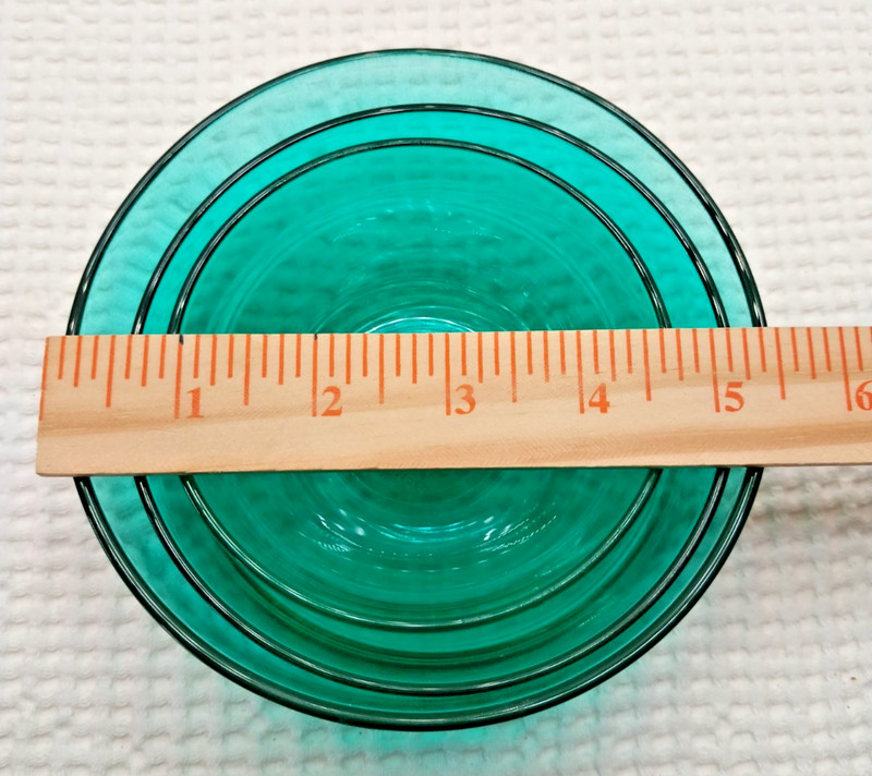 Social Studies 3 Small Nesting Clear Teal Color Food Prep Utilitarian Bowls gallery