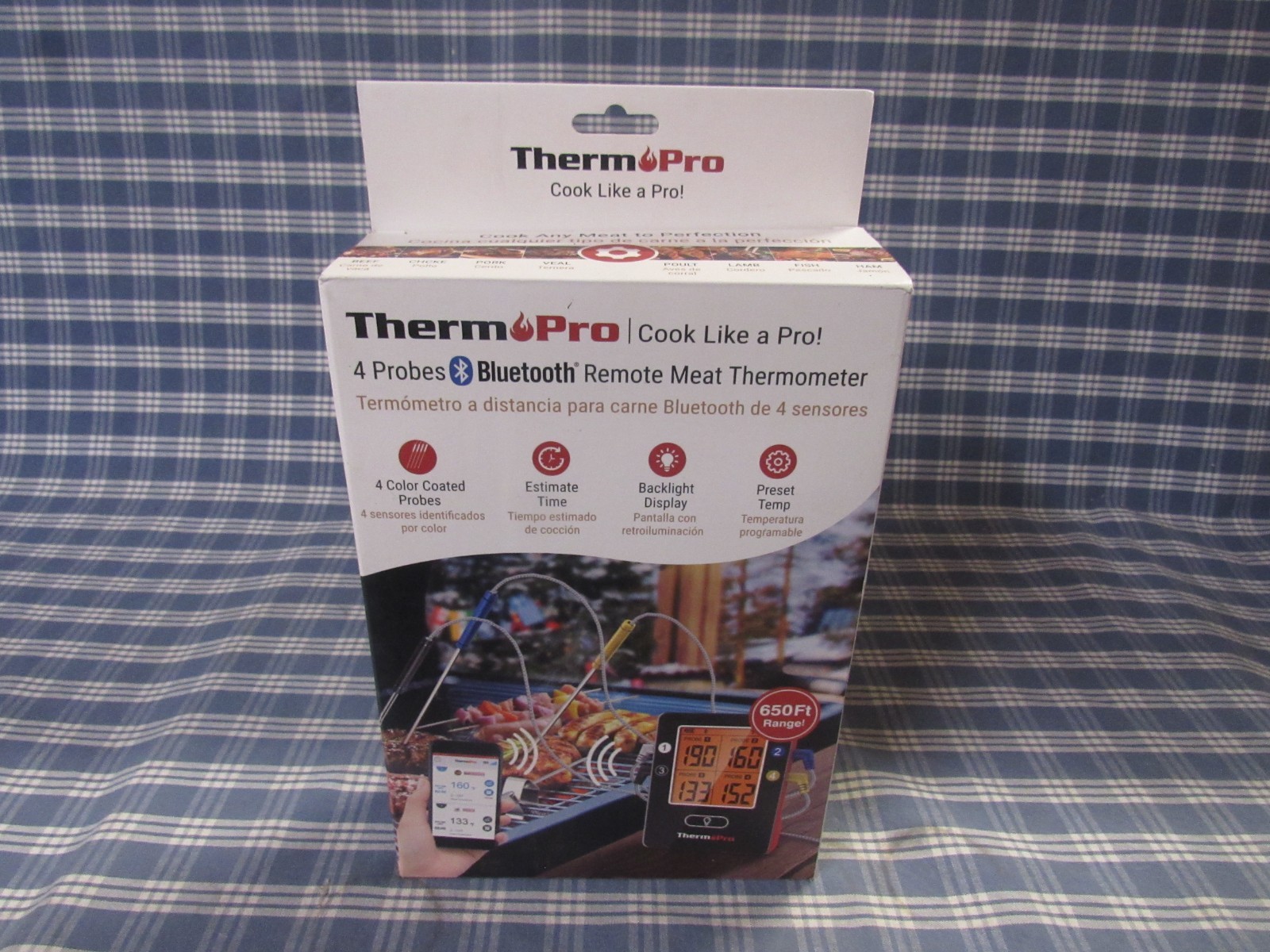 ThermoPro TP25W Bluetooth 4 Probe Meat Thermometer (Brand New) FREE SHIPPING. gallery