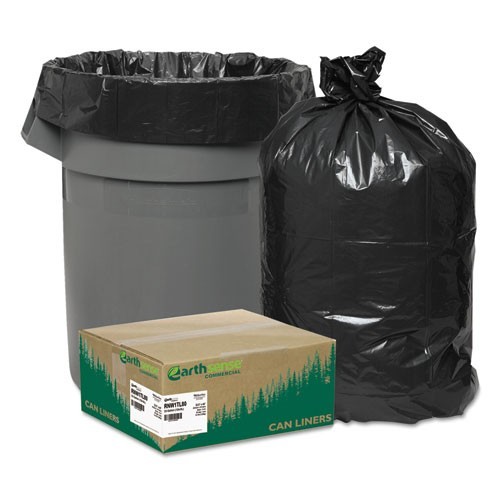 Earthsense Large Trash & Yard Bags, 33 gal, 32.5" x 40", Black, 80/Carton gallery